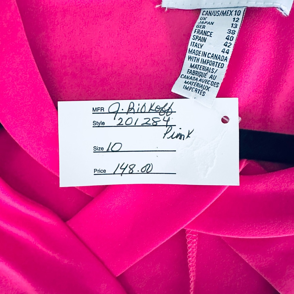 NWT Joseph Ribkoff Bright Fuchsia Sleeveless Blouse / 10 - Picture 5 of 8
